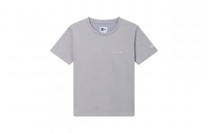 New Era Футболки унисекс, светло-серые, с круглым вырезом, умеренно прямой крой