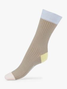 Носки в рубчик с контрастной отделкой Celine Dear Denier, синий/мульти