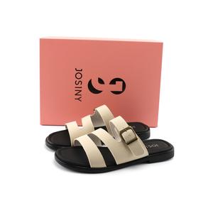 Тапочки-слайды женские цвета экрю JOSINY, Ecru