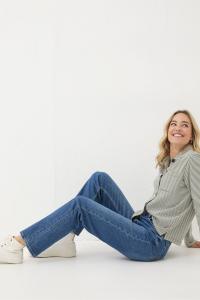 Fatface Comfort стрейч прямые джинсы Fat Face, синий