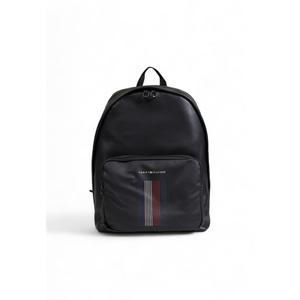 Черный рюкзак из полиэстера и искусственной кожи Tommy Hilfiger
