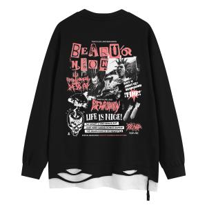 Футболка унисекс с кулоном на шее BEAR UNION, черный