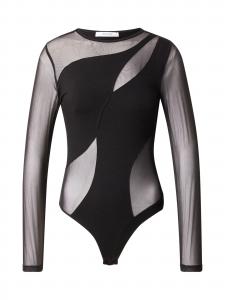 ABOUT YOU Боди-рубашка 'Gemma' в черном цвете