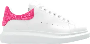 Кроссовки Alexander McQueen Wmns Oversized Sneaker 'White Halo Pink Crystal', белый