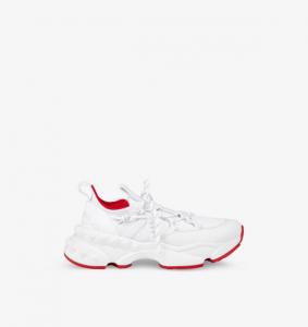 Кроссовки Trailnrun Flat с сетчатой подошвой и низким верхом Christian Louboutin, белый