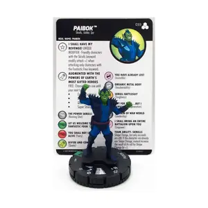 Пайбок (Ю), Marvel HeroClix - Fantastic Four Future Foundation- Singles