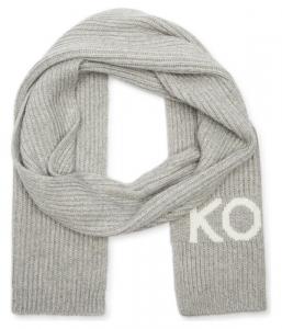 Шарф женский Michael Kors вязаный с добавлением шерсти, серый