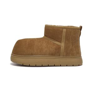 Термостойкие водонепроницаемые износостойкие короткие ботинки женские FOREVER 21, Coffee