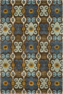 Ковер ручной работы SAFAVIEH, 252 x 336 см, Soho Collection Brown / Blue SOH445B из премиальной шерсти