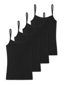 Топ Schiesser Spaghetti Modal Essentials, черный