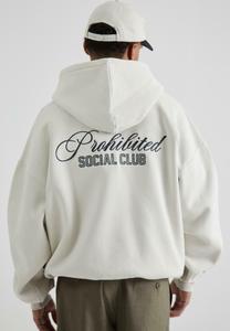 Толстовка PROHIBITED SC -HOODIE, White Grey/White