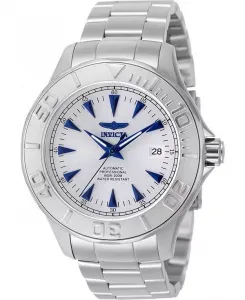 Мужские фирменные часы 7033 с автоматическим механизмом, тремя стрелками и серебристым циферблатом Invicta, silver