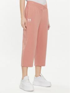 Спортивные брюки loose fit Ua Rival Terry Crop Wide Leg 1382737-696 Under Armour, розовый