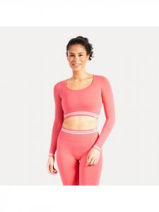 SMILODOX Розовая блузка с длинными рукавами Miriel