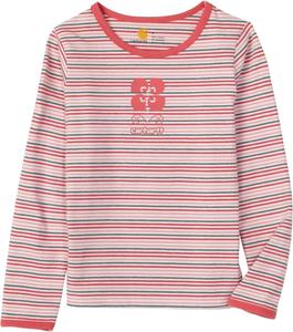 Футболка Carhartt для девочек с цветочной полоской, Claret