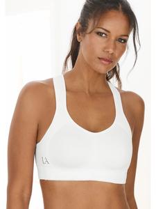 белый спортивный бюстгальтер LASCANA ACTIVE