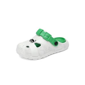 Детские тапочки с низким верхом, амортизирующие, устойчивые к истиранию, дышащие, противоскользящие, с отскоком Marcolor, белый/зеленый
