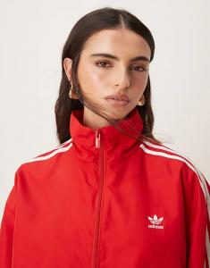 Толстовка Adidas Originals Firebird свободного кроя красного цвета