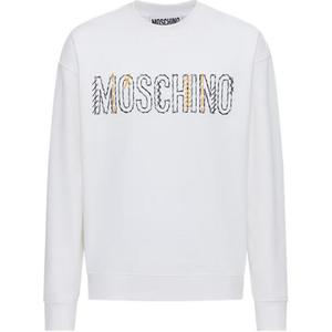 MOSCHINO Белая толстовка мужская FW23