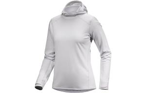 Толстовка женская Arcteryx с капюшоном, серый
