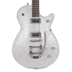 Gretsch G5230T Electromatic Sparkle Jet FT однорезная с Bigsby, серебристый блеск