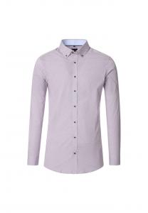 Рубашка с принтом в деловом стиле облегающая фигуру Venti, красный