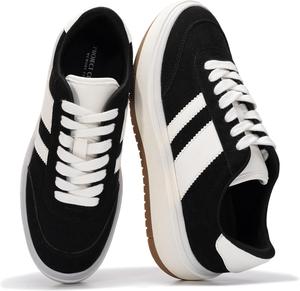 Проект Cloud Platform Женские кроссовки - Легкая стелька из мемори-пены Женские кроссовки - Противоскользящие модные кроссовки для женщин - Женская модная обувь на платформе (Nita) Project Cloud, Black