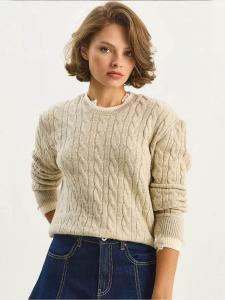 Bianco Lucci Свитер в цвете экрю