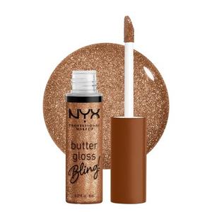 NYX PROFESSIONAL MAKEUP Butter Gloss Bling Lip Gloss Нелипкий и блестящий веганский макияж для губ с мерцающим эффектом