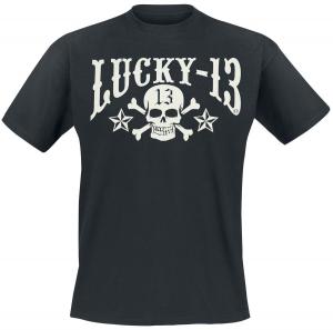 Футболка Lucky 13 Skull Stars, черный