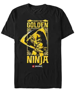 Мужская футболка Lego Ninjago Ninja Entrance с коротким рукавом Fifth Sun, черный