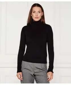 Водолазка из шерстяного волокна Slim fit Marella Sport, черный