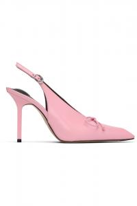 Высокие кубистские босоножки на каблуке Jacquemus, розовый