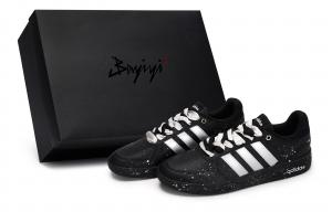 Кроссовки для скейтбординга Courtbeat, унисекс, низкие, черные/серые/серебристые Adidas Neo, Black White