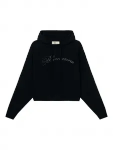 Худи с кристаллами BLUMARINE, черный