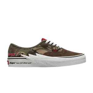 Ботинки AAPE x Authentic Vans, зеленый