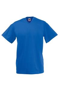 Легкая футболка с V-образным вырезом и короткими рукавами Fruit of the Loom, синий