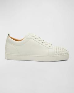 Мужские низкие кеды Louis Junior с шипами Christian Louboutin, цвет White