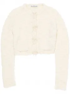 Кардиган с бантами Acne Studios, бежевый