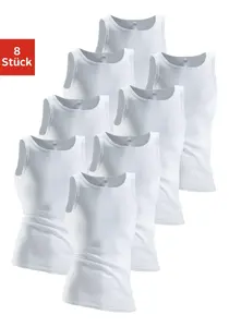 Майка Clipper (8 шт.), из двойной резинки, майка, майка, белый