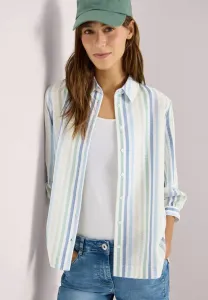 Блузка с рукавами 3/4 и застежкой на пуговицы Cecil, Grün