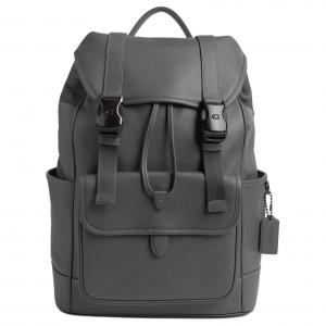 Рюкзак League Smooth Leather большой мужской charcoal COACH