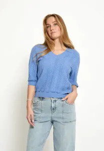 Базовая футболка ruthia с v-образным вырезом Peppercorn, Cornflower Blue