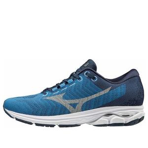 Кроссовки wave rider waveknit 3 'blue grey' Mizuno, серый
