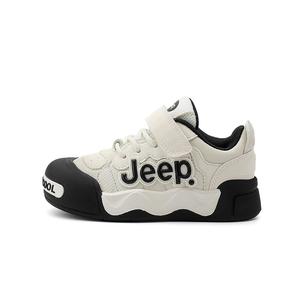 Jeep Износостойкие низкие детские скейтборд кроссовки beige black kids