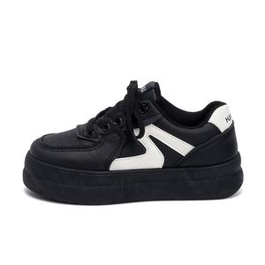 HUANQIU Кроссовки для скейтбординга, увеличивающие рост, противоскользящие, женские, черные