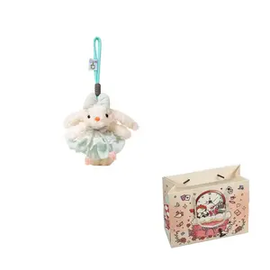 Плюшевая игрушка кролик с длинными ушами высотой 20 см KUMAOYA