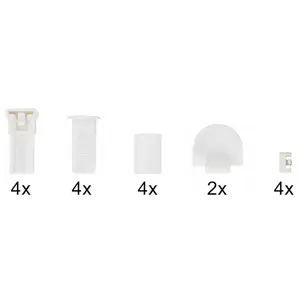 Мой дом Klemmträger Набор монтажных аксессуаров для плиссе, набор запасных частей My Home, белый