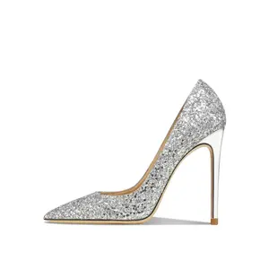 Женские туфли на высоком каблуке, серебристые Siwei, Silver