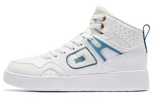 Кеды мужские, обувь для скейтбординга высокая белый/синий Qiaodan